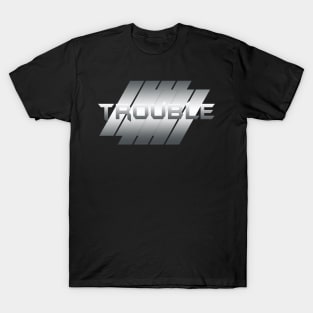 Metallic Illustration Trouble T-Shirt